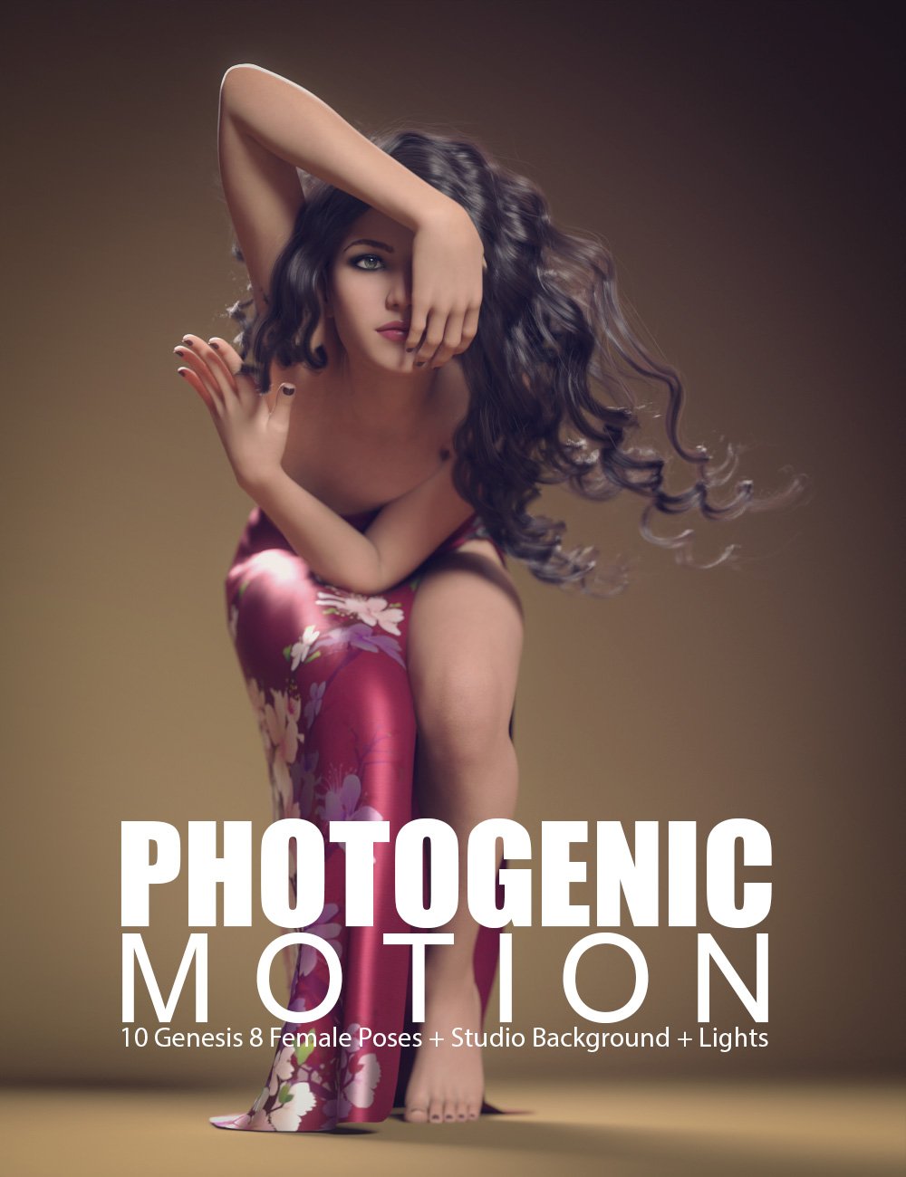 Photogenic Motion for Genesis 8 Female Poses + Studio Set_DAZ3D下载站