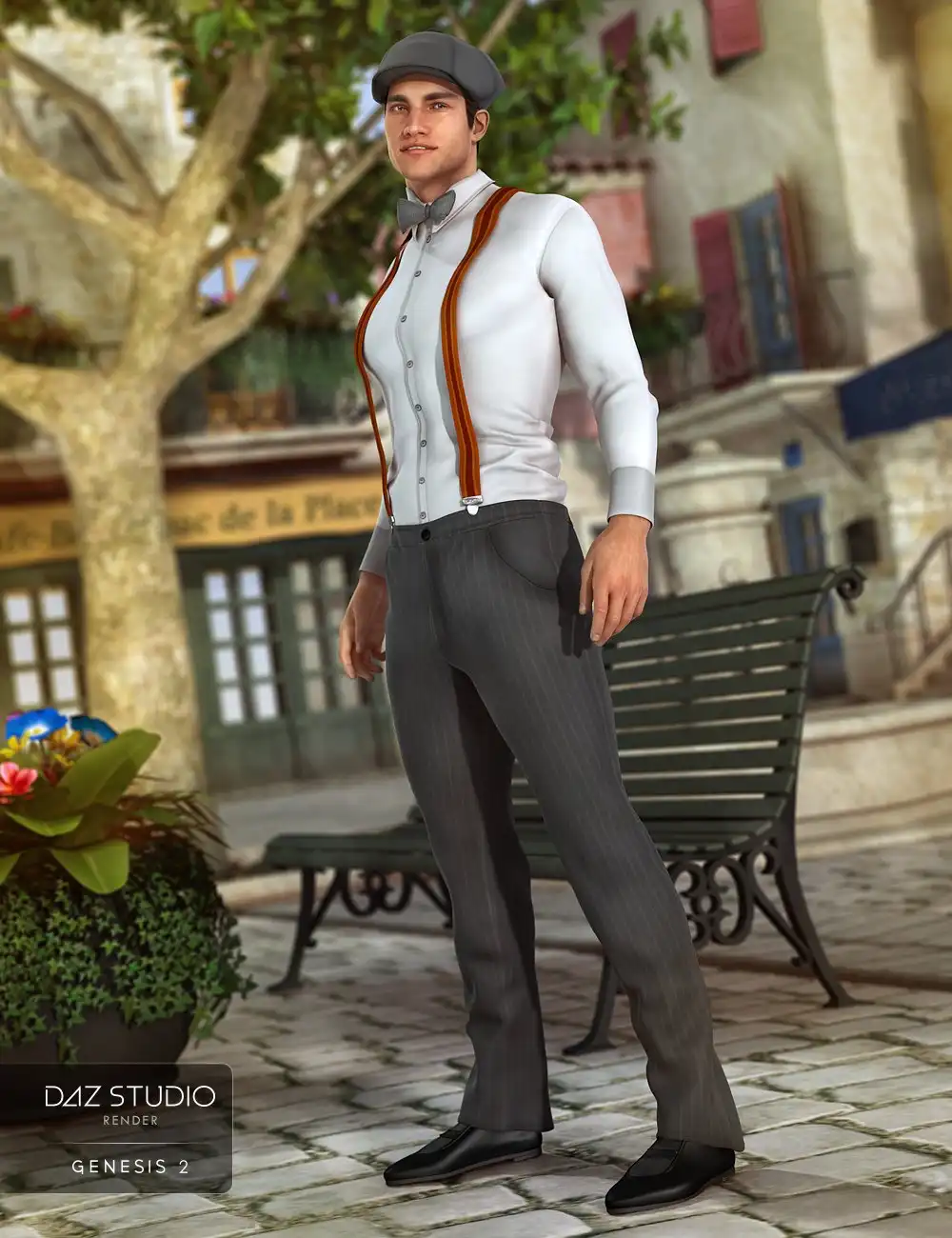 Retro Outfit for Genesis 2 Male(s) + Textures_DAZ3DDL