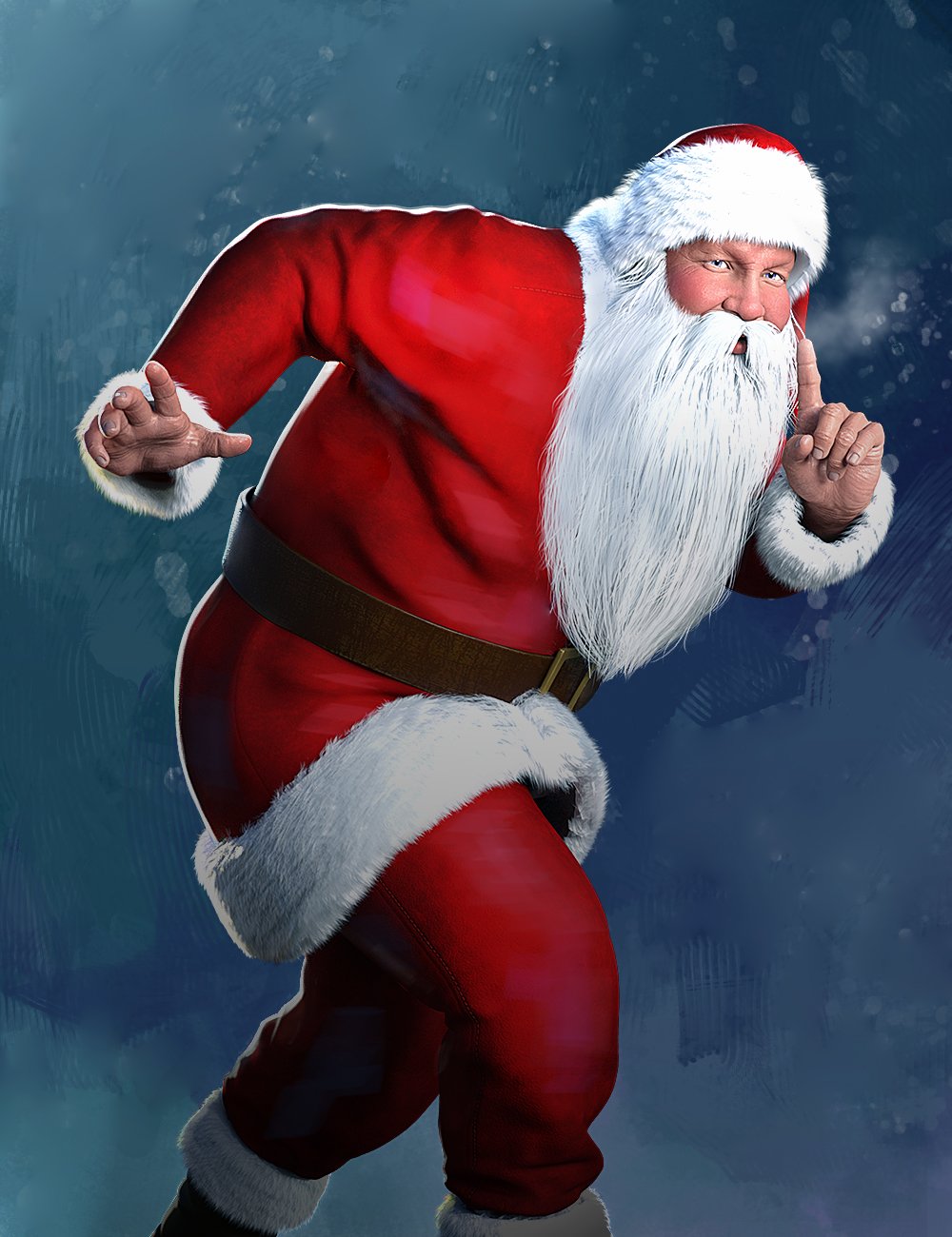 Santa Laughing Animation for Genesis 8 Males_DAZ3D下载站