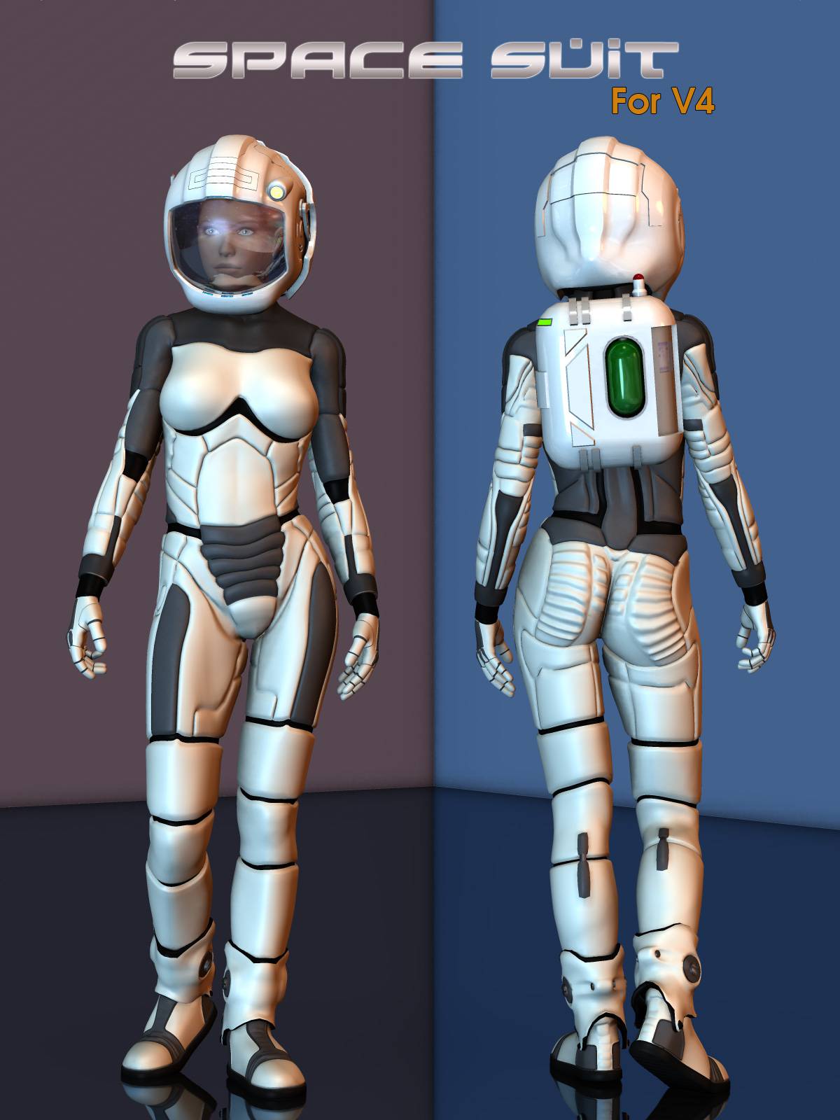 Space Suit for V4_DAZ3D下载站