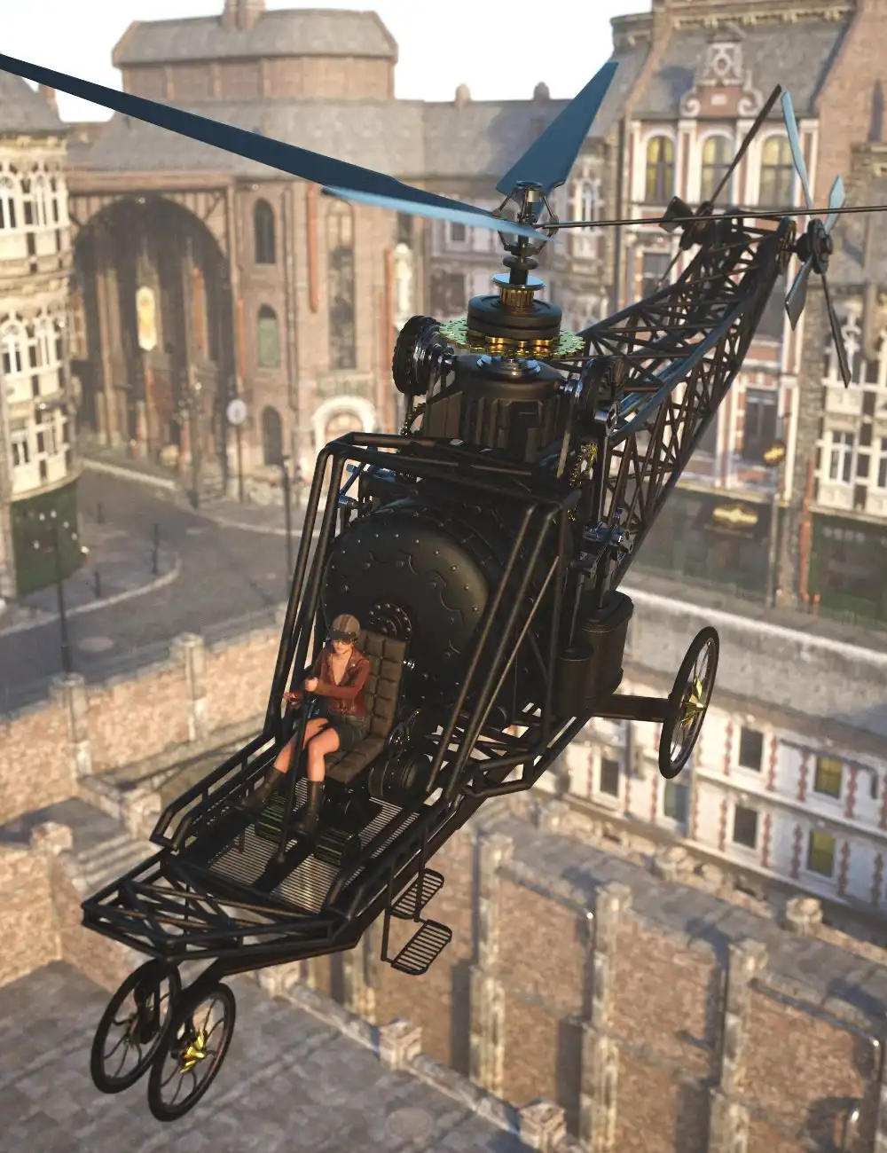 Steam Helicopter_DAZ3D下载站
