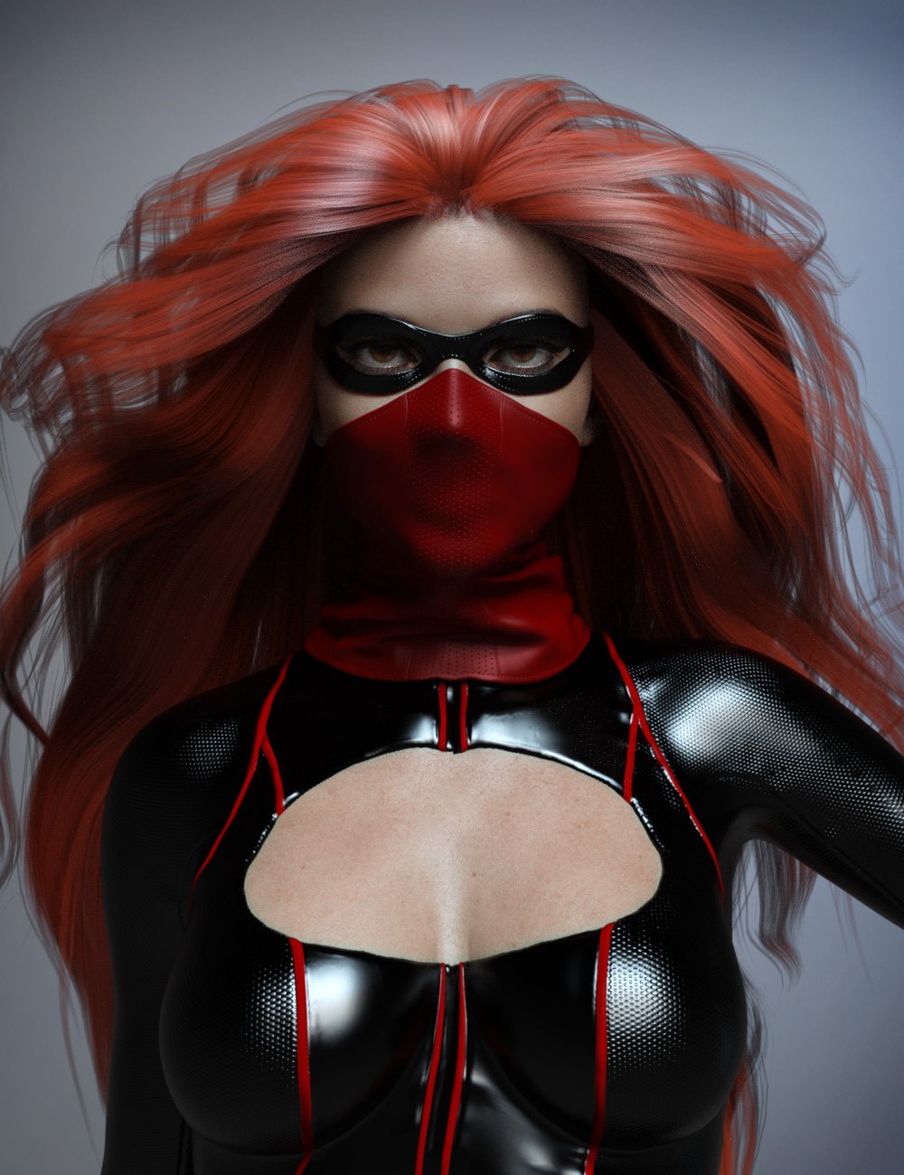 Super Hero Masks for Genesis 8 Females_DAZ3D下载站