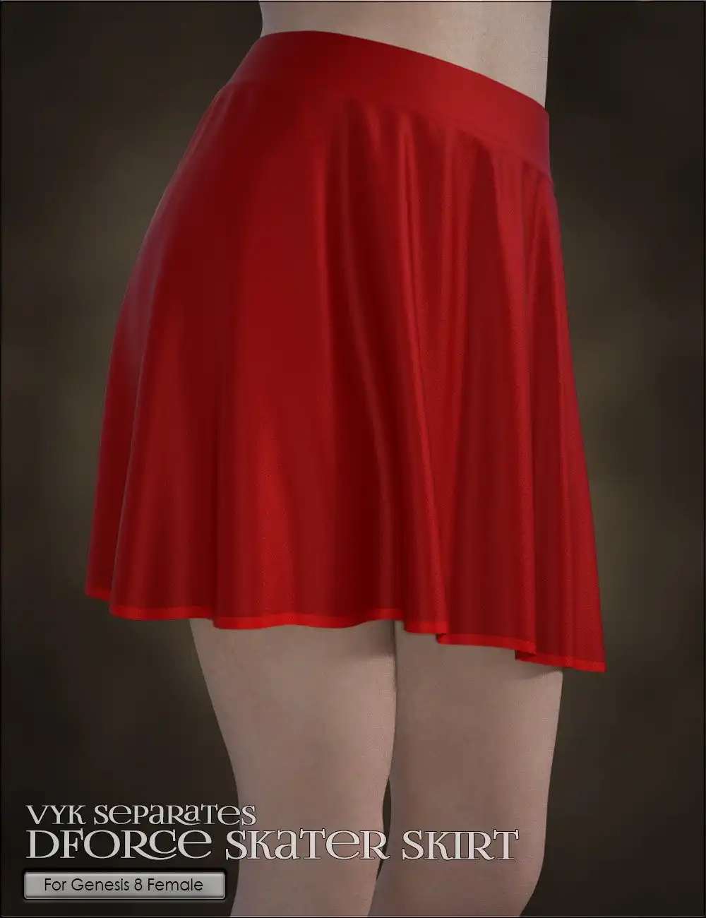 VYK Separates – dForce Skater Skirt_DAZ3D下载站
