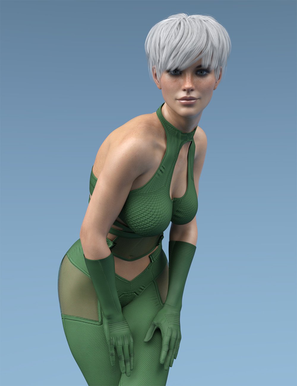 X-Fashion Dark Sci Outfit for Genesis 8 Females_DAZ3D下载站