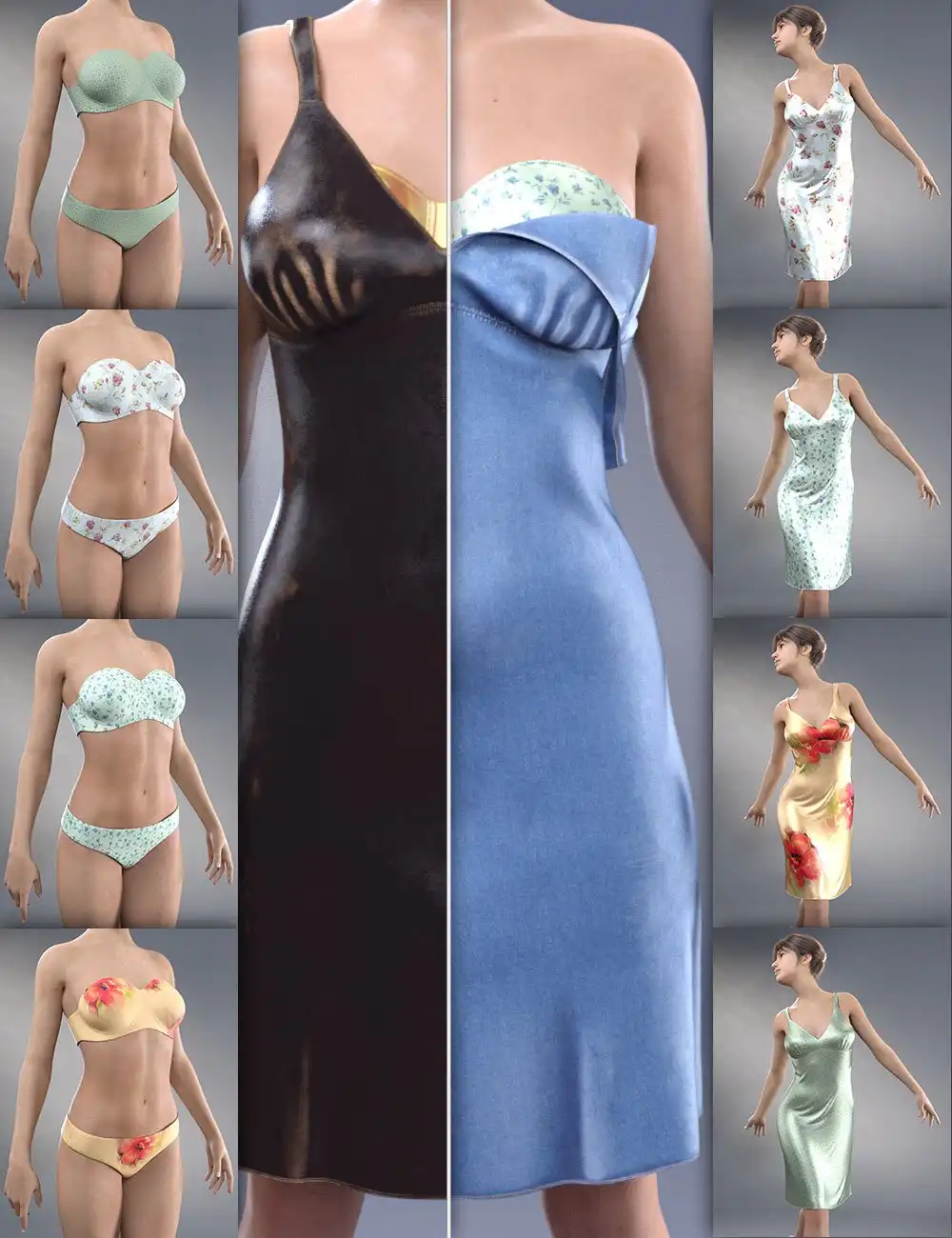 dForce COG Gown Texture Pack_DAZ3DDL