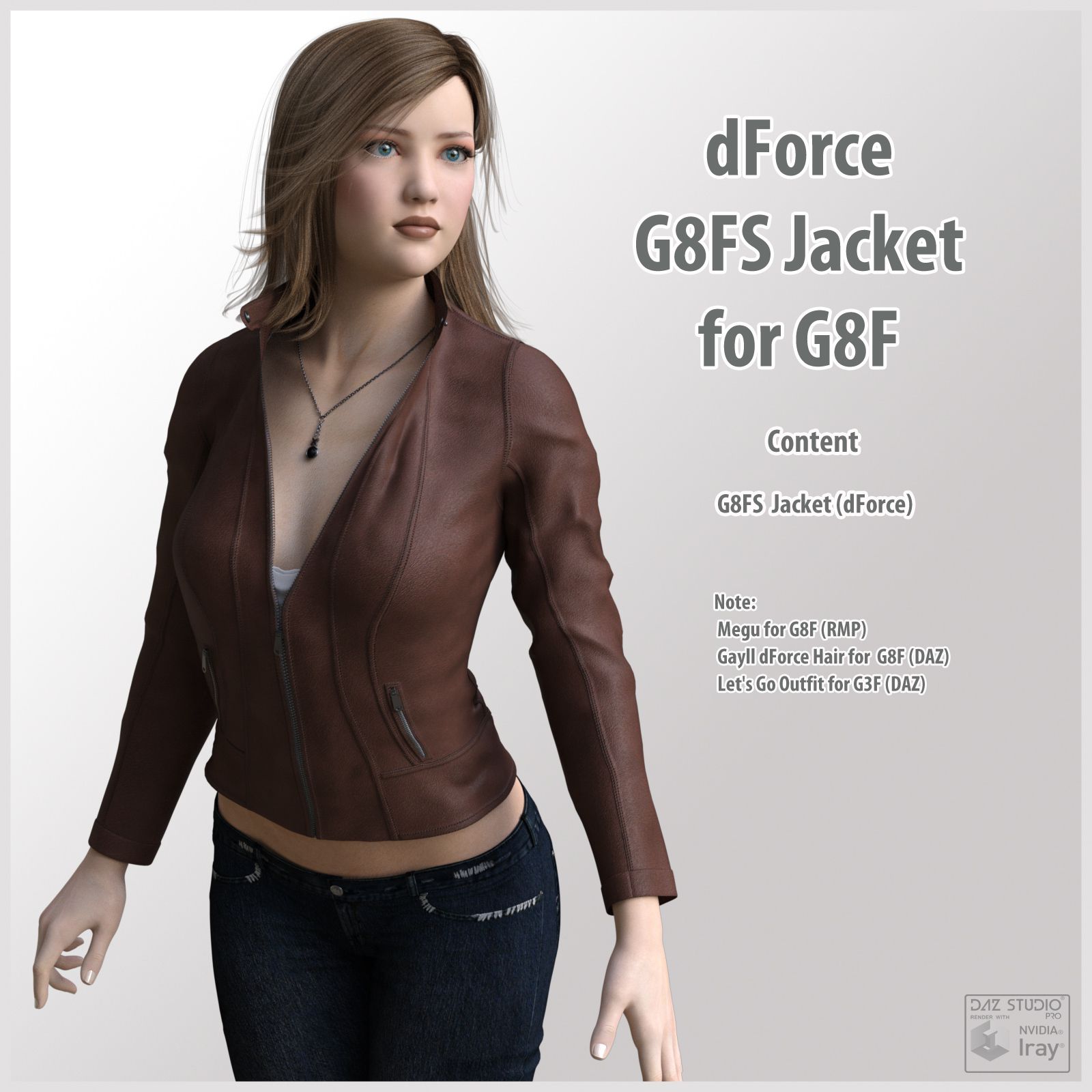 dForce G8FS Jacket for G8F_DAZ3DDL