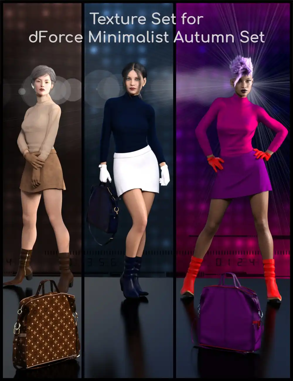 dForce Minimalist Autumn Set Textures_DAZ3DDL