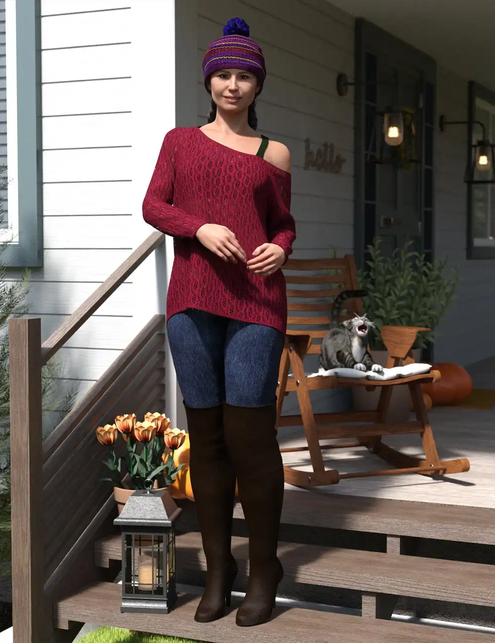 dForce Spice of Fall Outfit for Genesis 8 Female(s)_DAZ3DDL