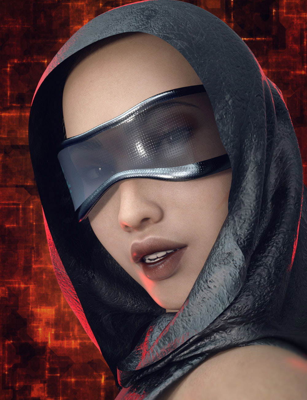 Gothica For Genesis 8 Female And Cyberpunk Place_DAZ3D下载站