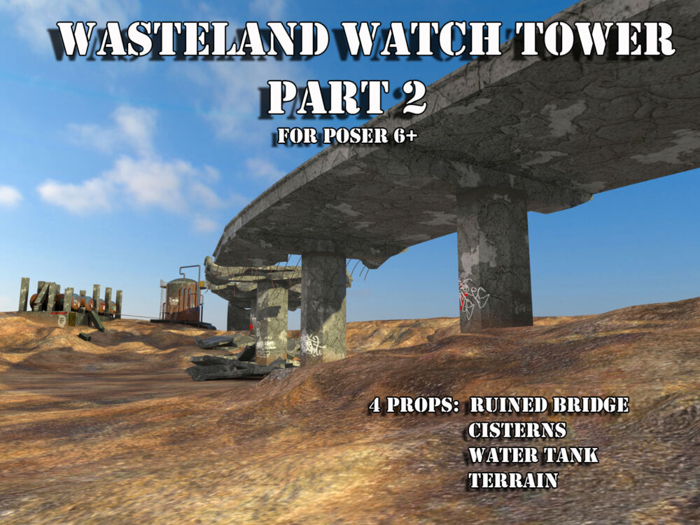 AJ Wasteland Watch Tower 2_DAZ3D下载站