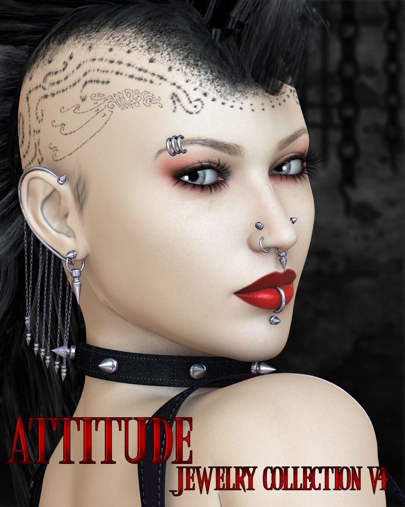 Attitude – Jewelry Collection V4_DAZ3D下载站