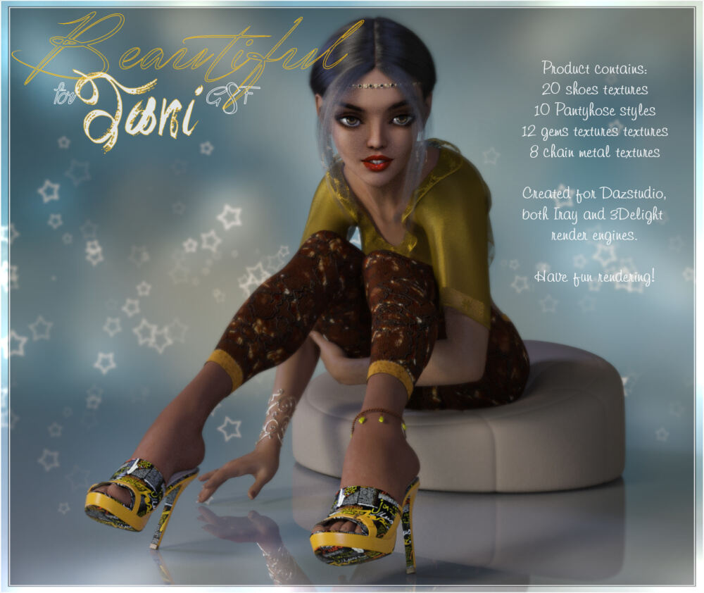 Beautiful Jani G8F_DAZ3D下载站