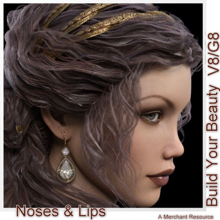 Build Your Beauty – Lips and Nose- V8/G8_DAZ3DDL