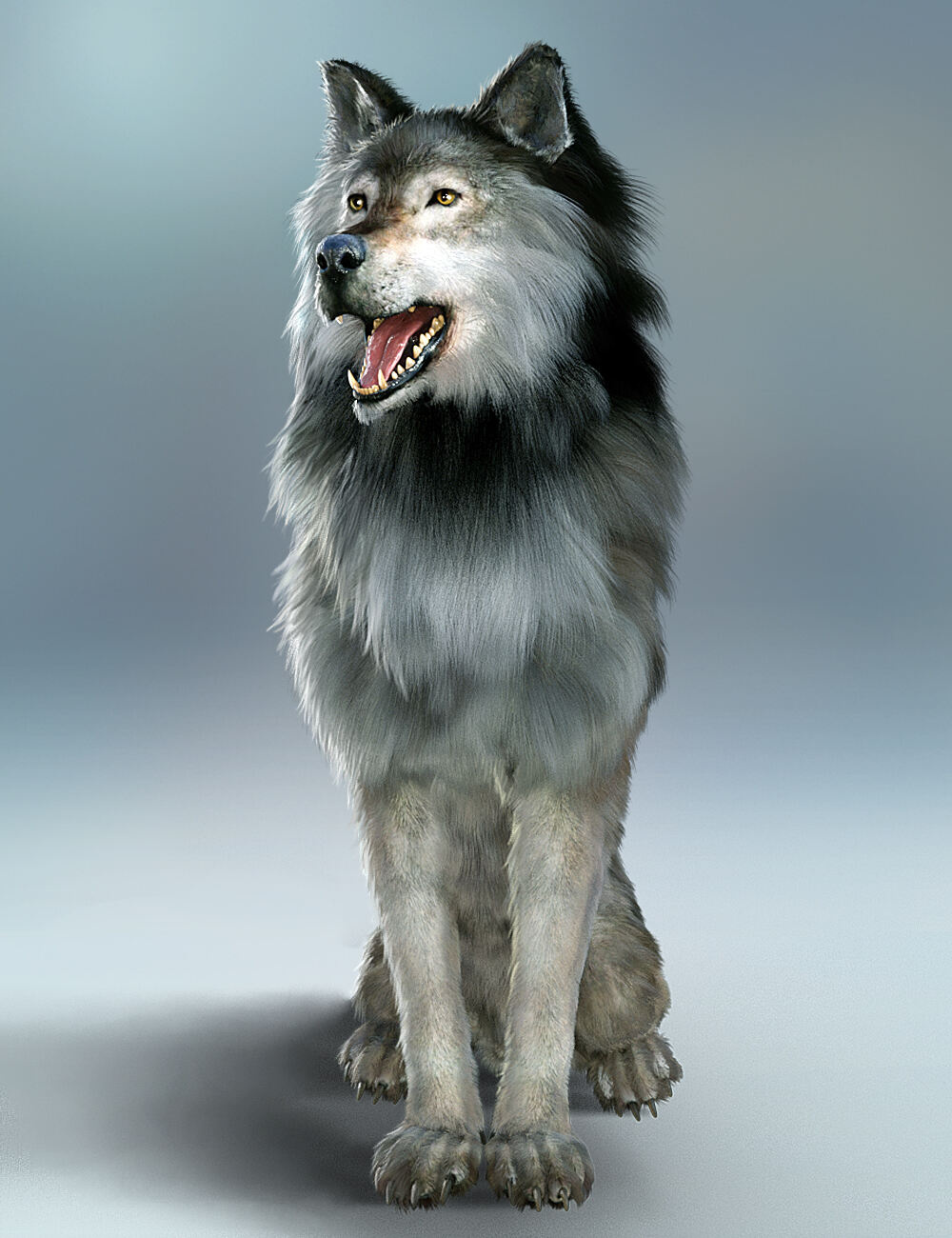 Dire Wolf Animations for Daz Dog 8 and Genesis 8_DAZ3D下载站