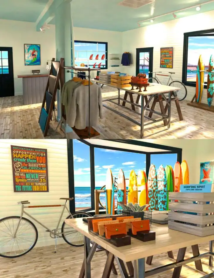 FG Surf Shop_DAZ3D下载站