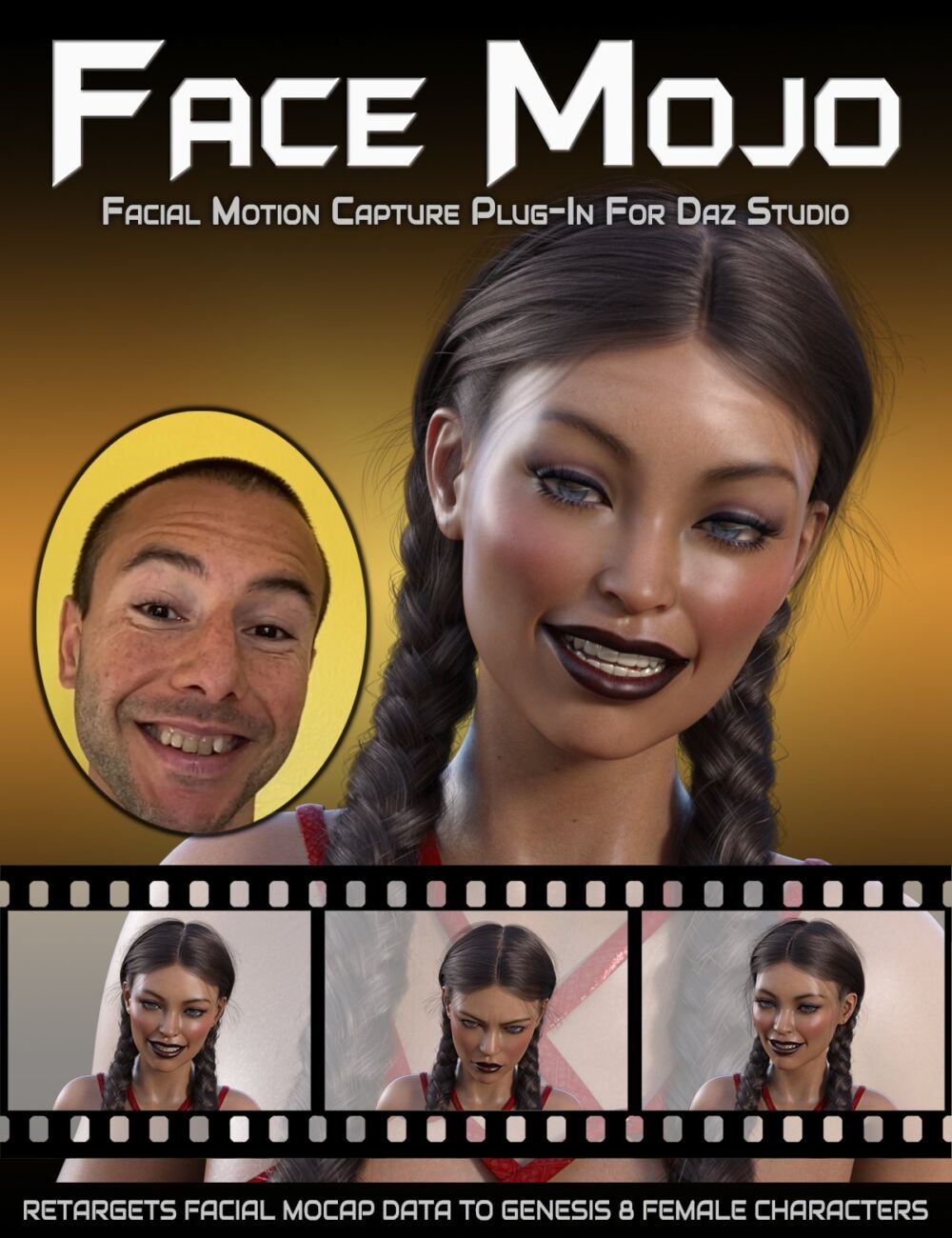 Face Mojo – Facial MoCap Retargeting for Genesis 8 Females_DAZ3D下载站