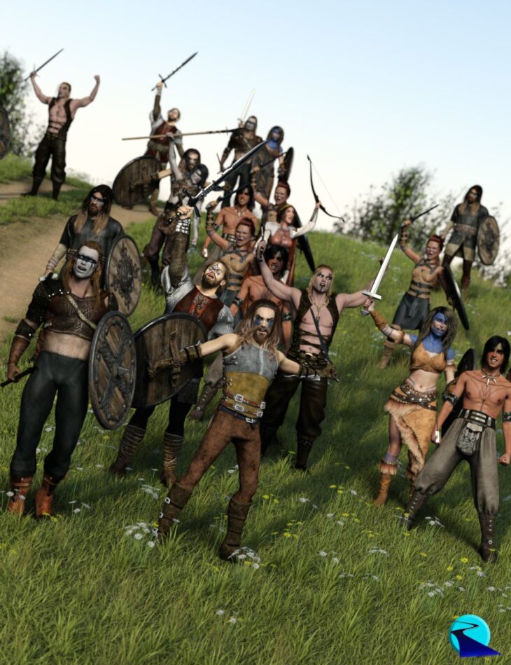 Now-Crowd Billboards – Barbarian Warriors Cheering (Barbarian Warriors Vol II)_DAZ3DDL