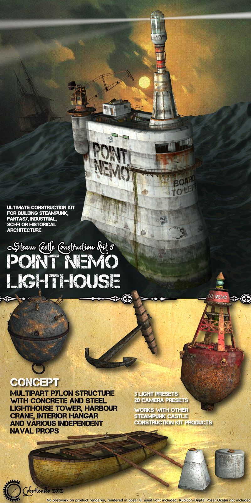 Point Nemo Lighthouse_DAZ3D下载站