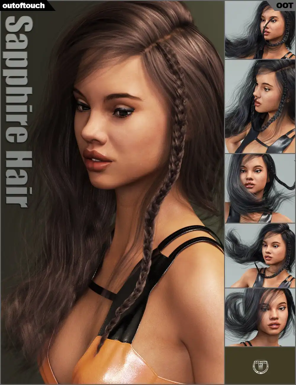Sapphire Hair_DAZ3DDL