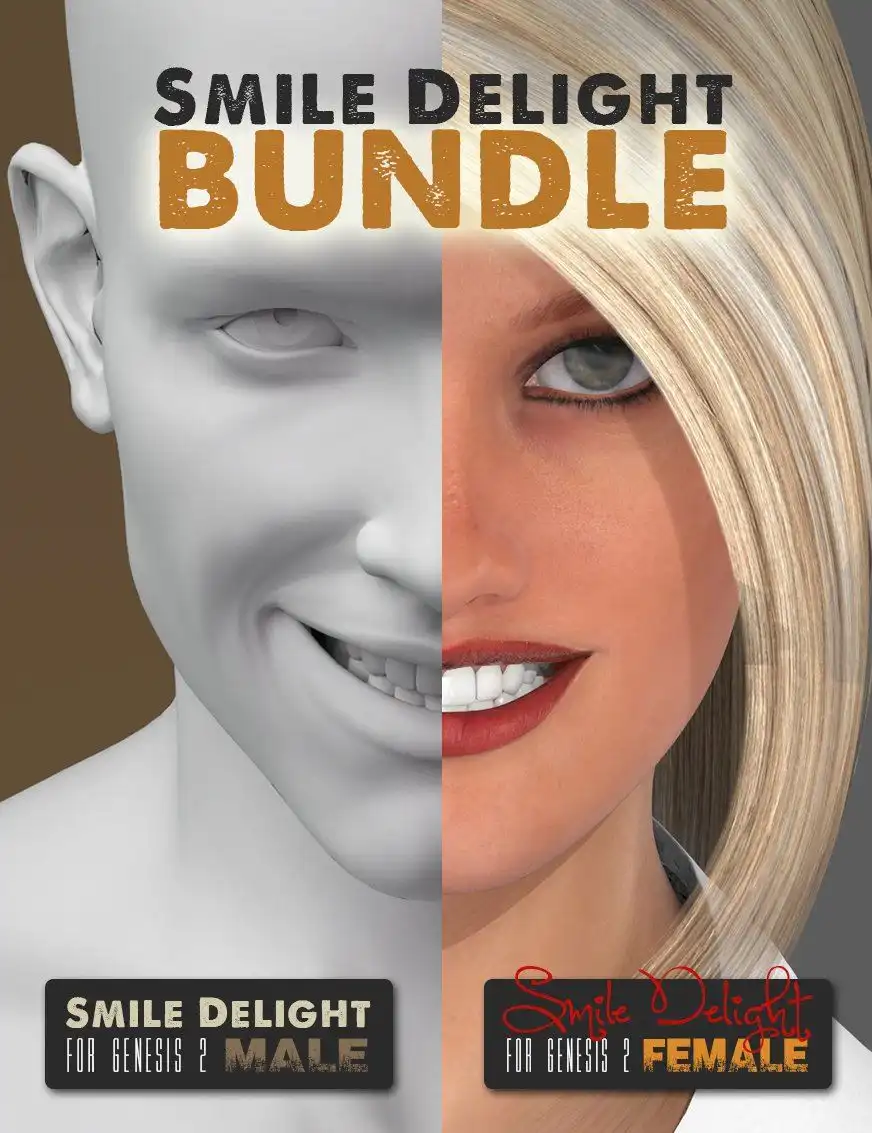 Smile Delight for Genesis 2 BUNDLE_DAZ3D下载站