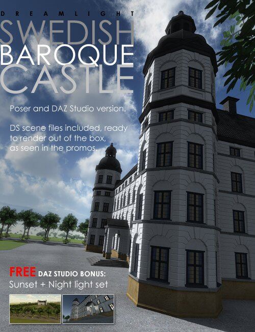 Swedish Baroque Castle_DAZ3D下载站
