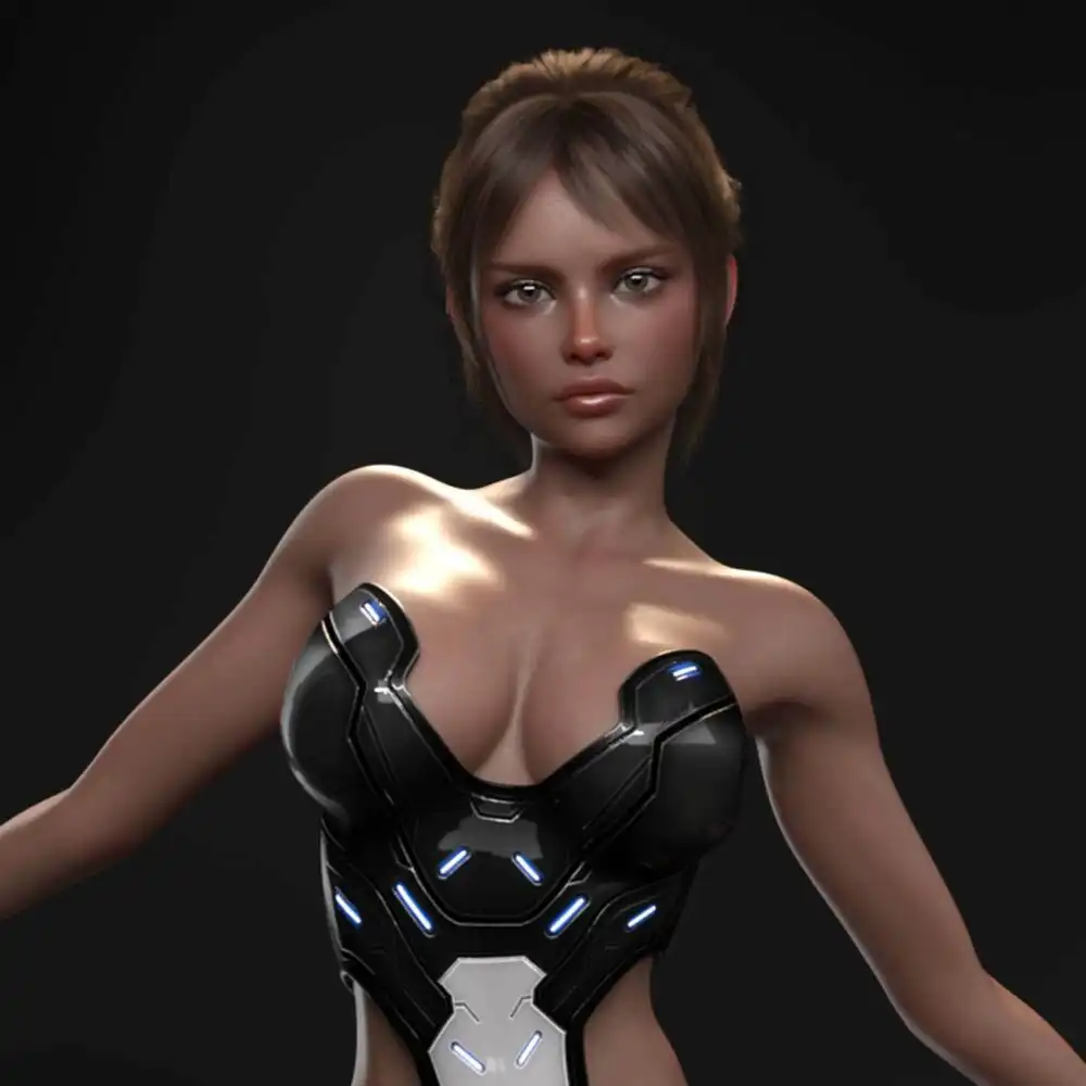 Techbody 01 for Genesis 8 and 8.1 Female Daz Studio Iray_DAZ3DDL