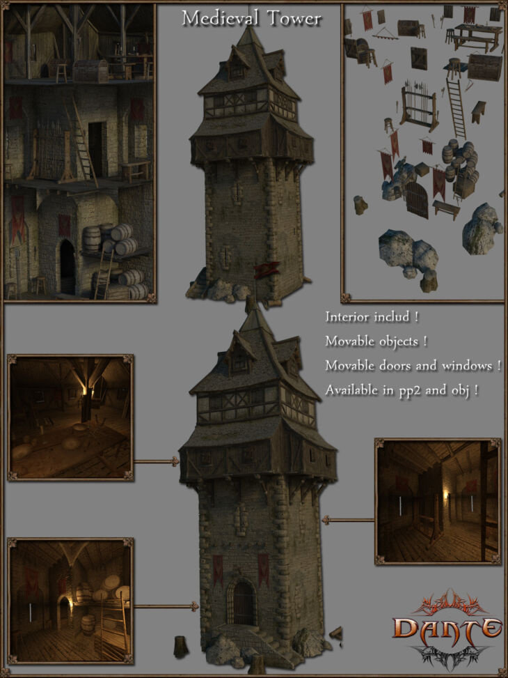 Medieval Tower V1_DAZ3DDL