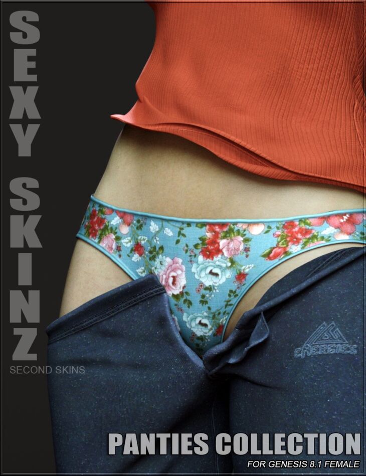 Sexy Skinz – Panties Collection for Genesis 8.1 Females_DAZ3DDL