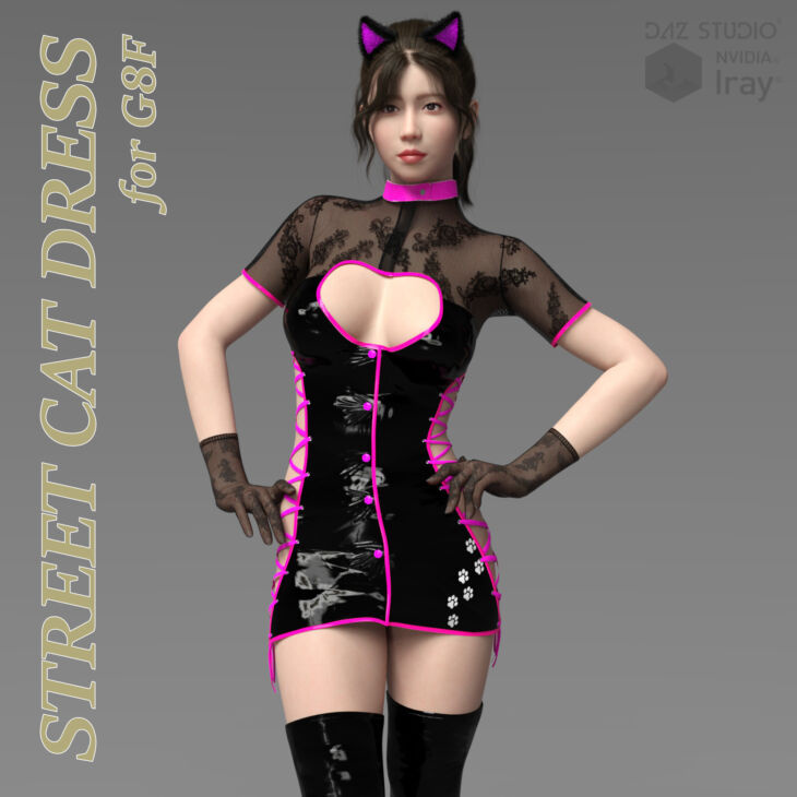 Street Cat Dress for G8F_DAZ3DDL