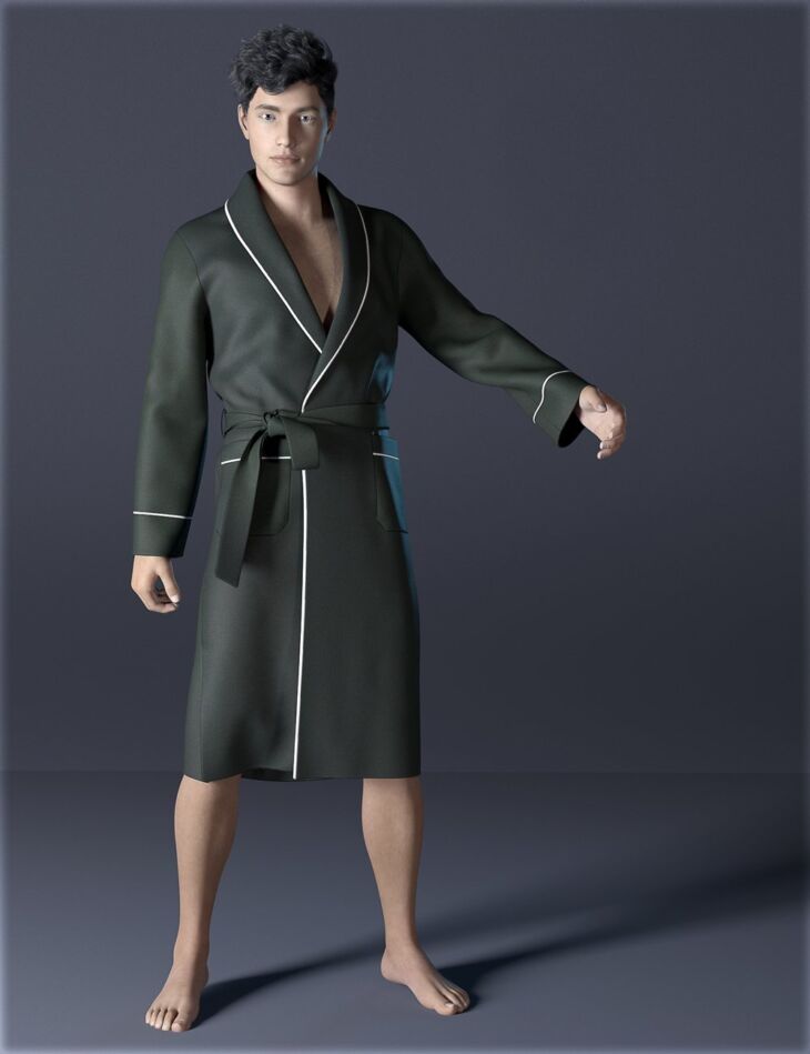 dForce H&C Bathrobe for Genesis 8 Male(s)_DAZ3DDL