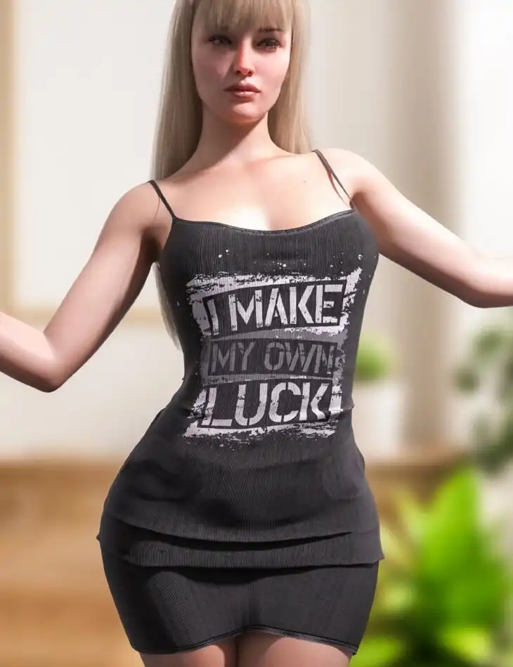 dForce Summer Sleeveless Dress for Genesis 8 and 8.1 Females_DAZ3DDL