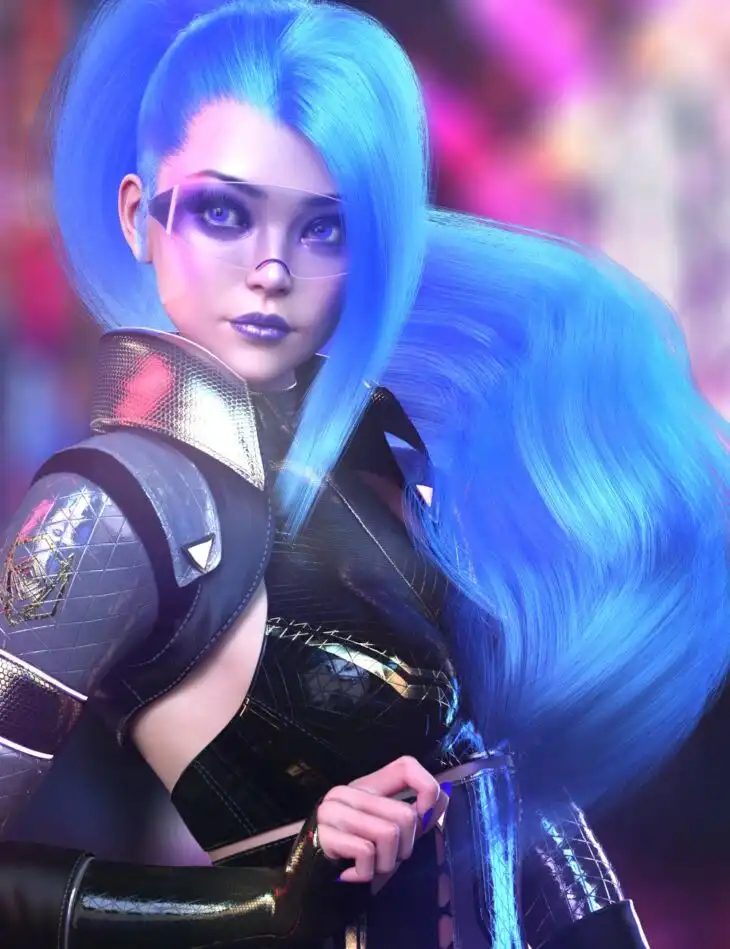 dForce Tenebris Hair for Genesis 8.1 Females_DAZ3DDL