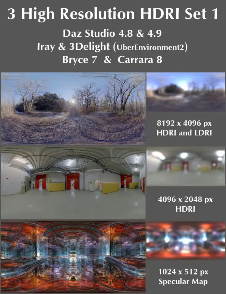 3 High Resolution HDRI Set 1_DAZ3DDL
