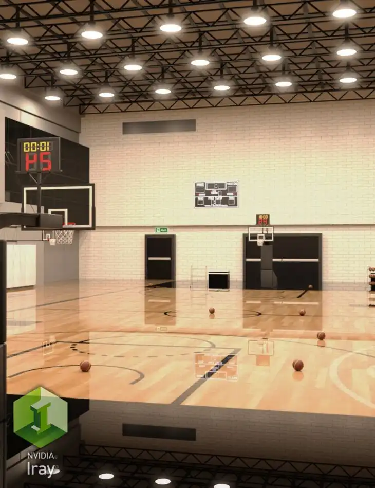 Basketball Practice Court_DAZ3DDL
