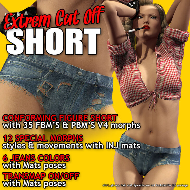 Extrem CutOff Short_DAZ3DDL