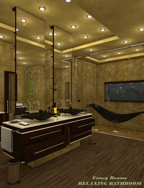 Fancy Rooms – Relaxing Bathroom_DAZ3D下载站