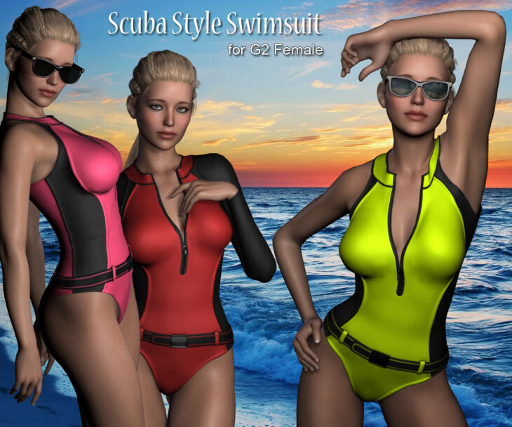 Gen2 Scuba Swimsuit_DAZ3DDL