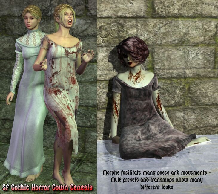 SF Gothic Horror Gown Genesis_DAZ3DDL