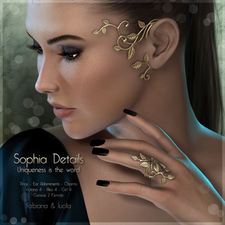 Sophia Details_DAZ3D下载站