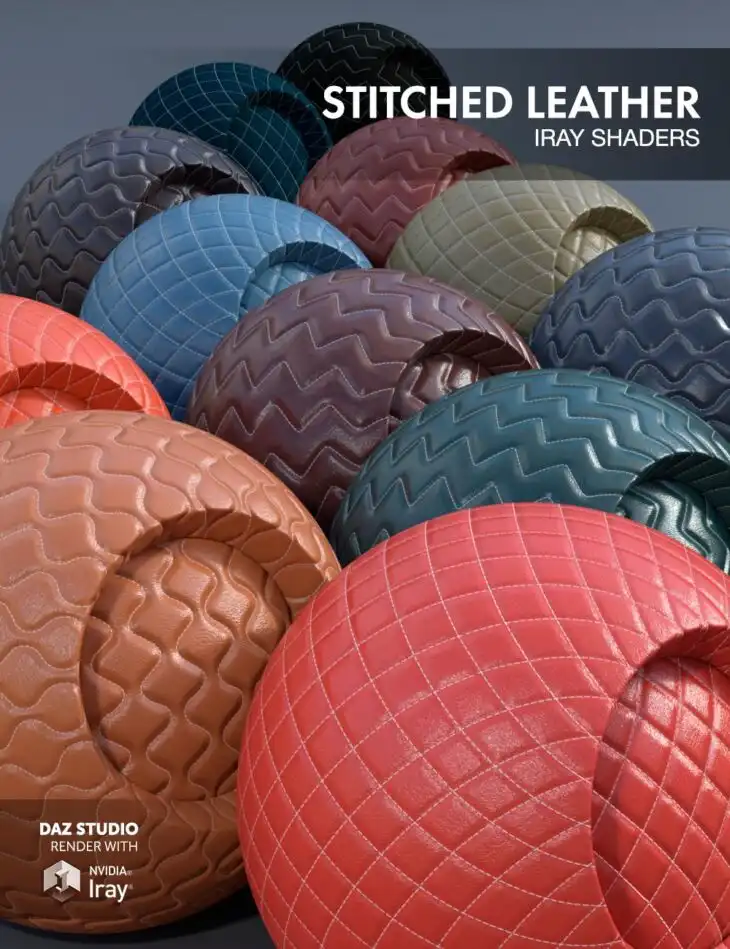 Stitched Leather – Iray Shaders_DAZ3D下载站
