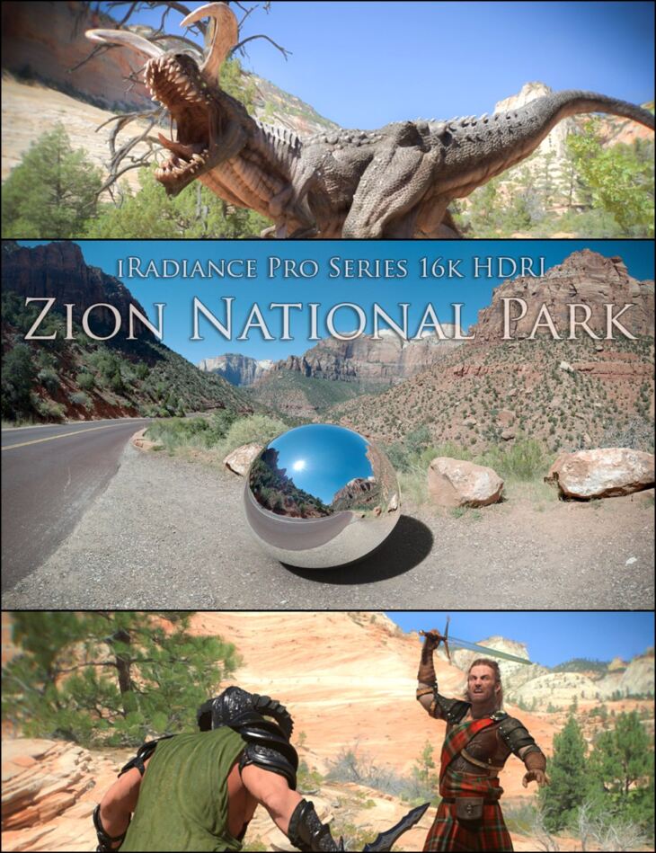 iRadiance Pro Series 16k HDRIs – Zion National Park_DAZ3D下载站