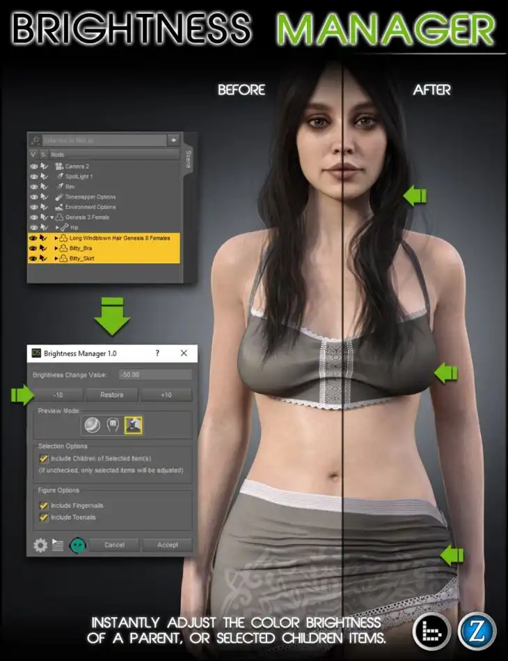 Brightness Manager_DAZ3D下载站