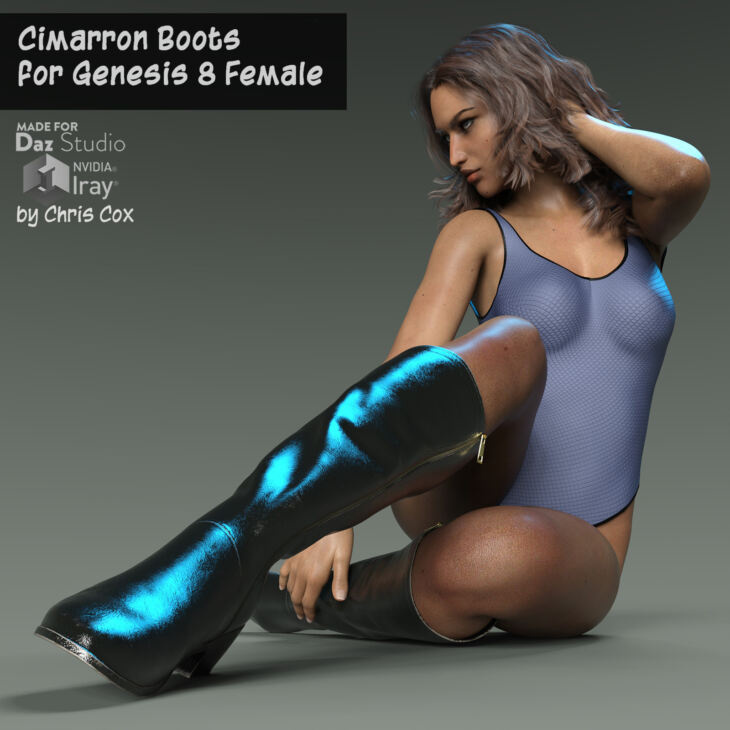 Cimarron Boots for G8F_DAZ3D下载站
