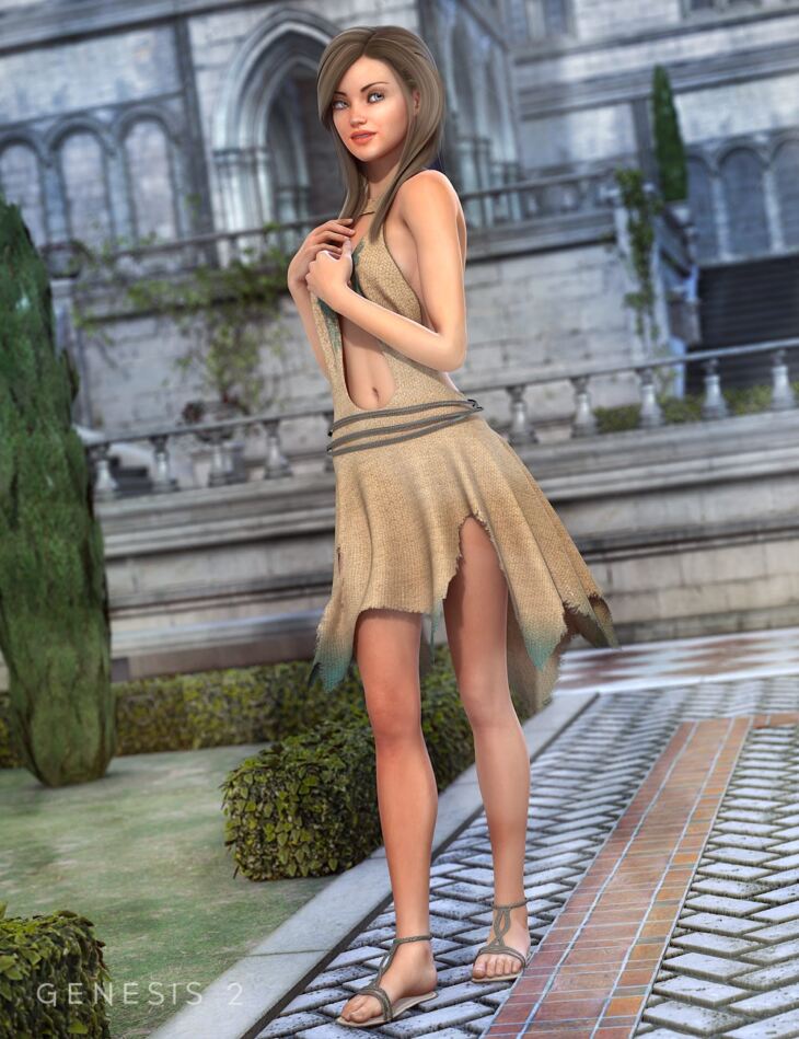 Diana Outfit for Genesis 2 Female(s)_DAZ3D下载站