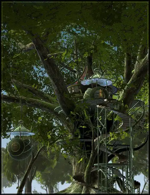 Elven Tree Home_DAZ3DDL