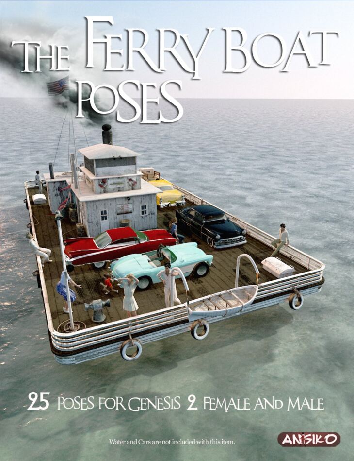 Ferry Boat Poses_DAZ3D下载站