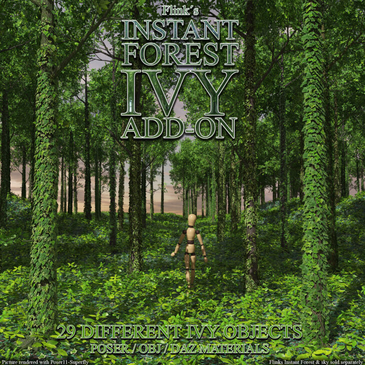 Flinks Instant Forest – Ivy Add-on_DAZ3DDL