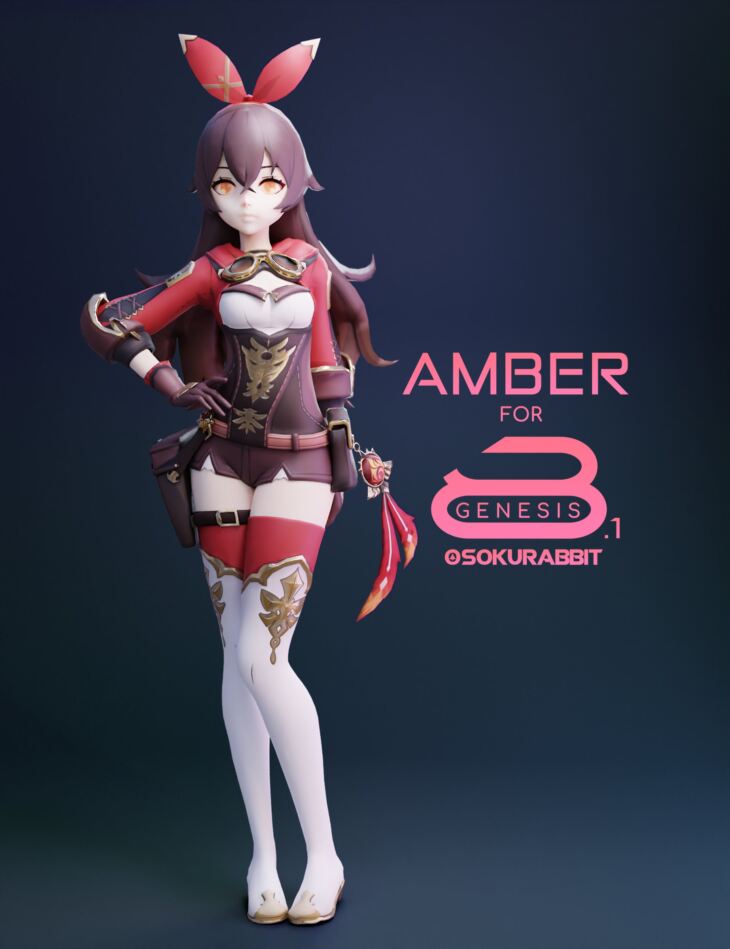 GI-Amber For Genesis 8 and 8.1 Female_DAZ3DDL