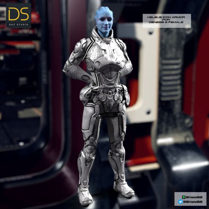 Heleus Icon Armor for Genesis 8 Female_DAZ3D下载站