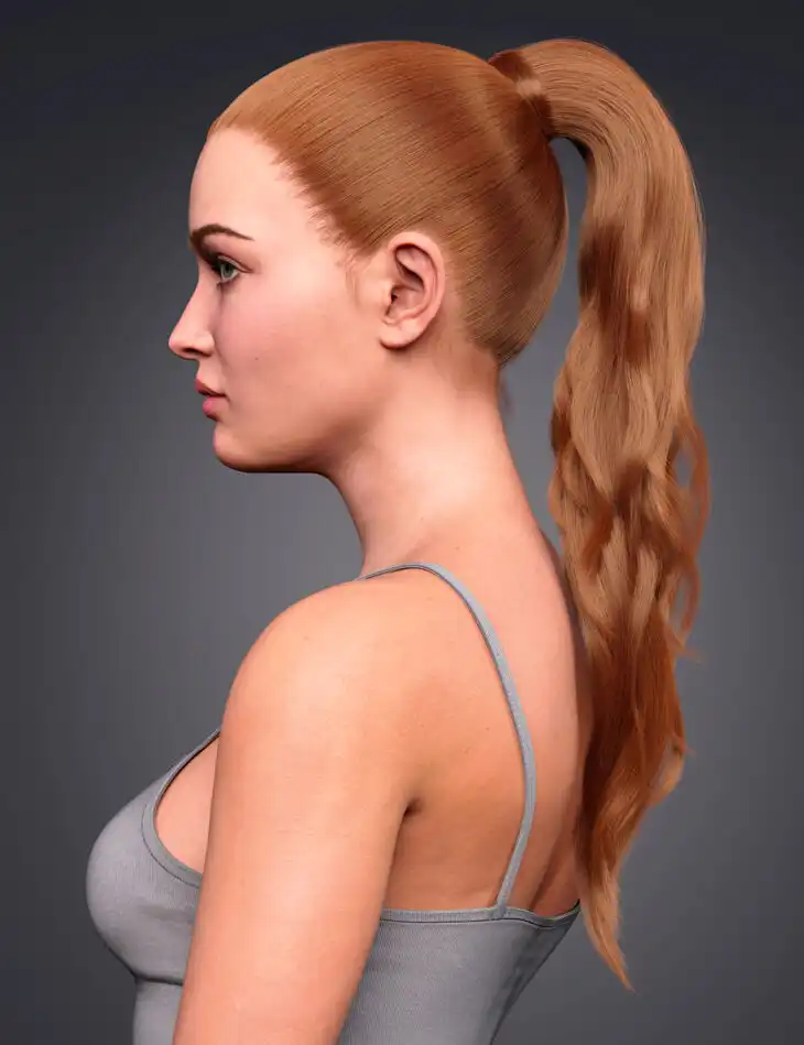 High Ponytail for Genesis 8 and 8.1 Females_DAZ3DDL